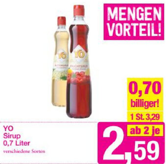 Sutterlüty Yo Sirup 0,7 Liter Angebot