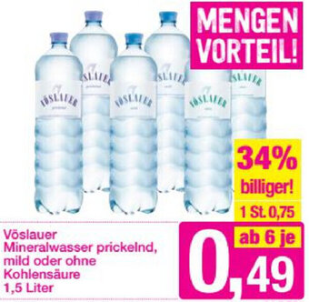 Sutterlüty Vöslauer Mineralwasser Prickelnd,Mild Oder Ohne Kohlensäure 1,5 Liter Angebot