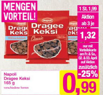 Sutterlüty Napoli Dragee Keksi 165g Angebot