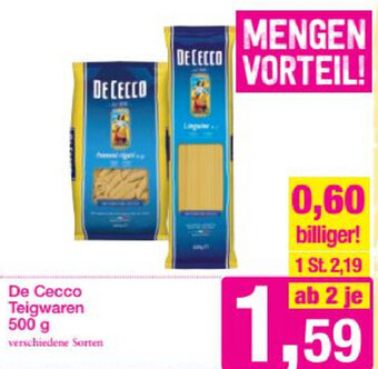 Sutterlüty De Cecco Teigwaren 500g Angebot