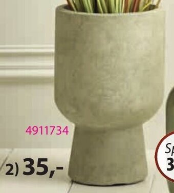 JYSK BLUMENTOPF SOLVI Ton. Ø25 x H40 cm Angebot