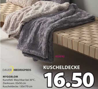 JYSK MYGGBLOM Kuscheldecke: 130x170 cm Angebot