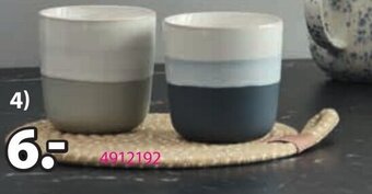 JYSK BECHER FREDERIK Steinzeug. Ø8 x H8 cm Angebot