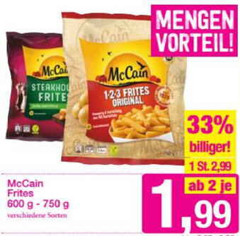 Sutterlüty McCain Frites 600g-750g Angebot