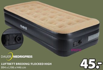 JYSK LUFTBETT BREDENG/FLOCKED HIGH B94 x L198 x H46 cm Angebot