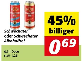 Strasser Markt Schwechater oder Schwechater Alkoholfrei 0,5 I-Dose Angebot
