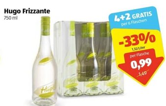 Hofer Hugo Frizzante 750ml Angebot