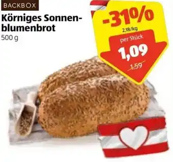 Hofer Backbox Körniges Sonnen-Blumenbrot 500g Angebot