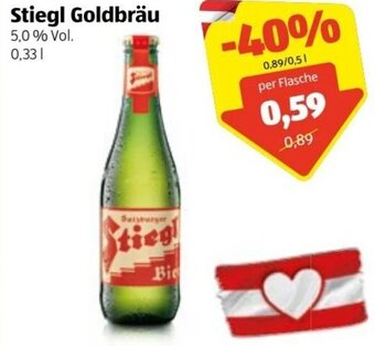 Hofer Stiegl Goldbräu 0.33 L Angebot
