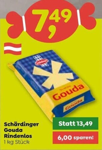 ADEG Schärdinger Gouda Rindenlos 1 kg Stück Angebot