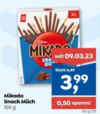 ADEG Mikado Snack Milch 159 g Angebot