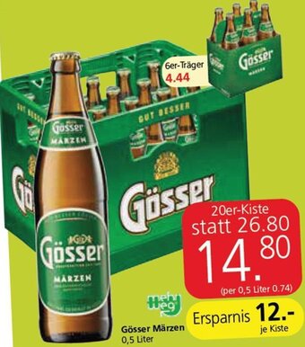 Eurospar Gösser Märzen 0,5 Liter Angebot