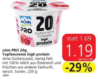Eurospar nöm PRO 20g Topfencreme high protein 235 g Angebot