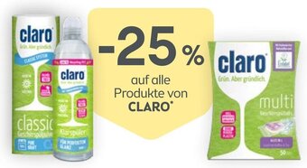 Bipa auf alle Produkte von CLARO* Angebot