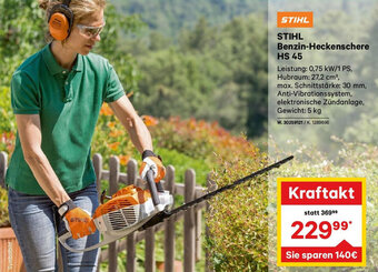 Lagerhaus STIHL Benzin-Heckenschere HS 45 Angebot