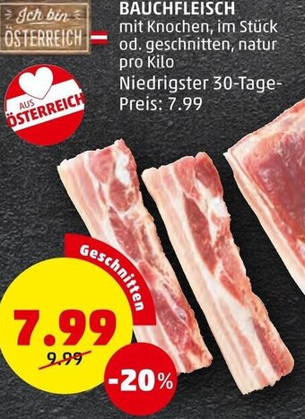 PENNY BAUCHFLEISCH pro Kilo Angebot