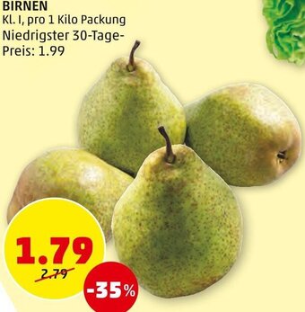 PENNY BIRNEN Kl. I, pro 1 Kilo Packung Angebot