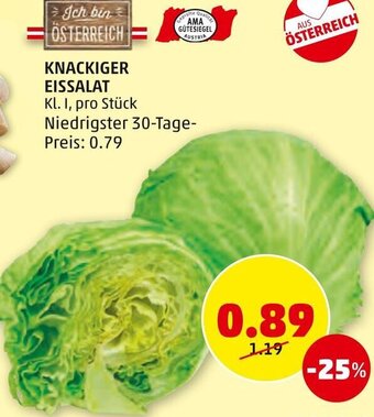 PENNY KNACKIGER EISSALAT Kl. I, pro Stück Angebot