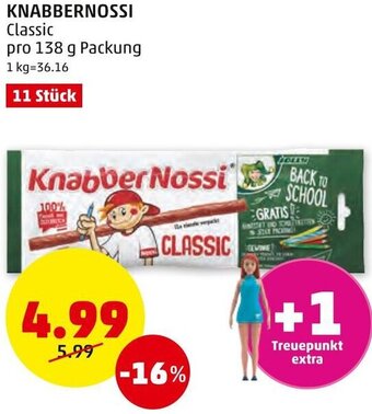 PENNY KNABBERNOSSI Classic pro 138 g Packung Angebot