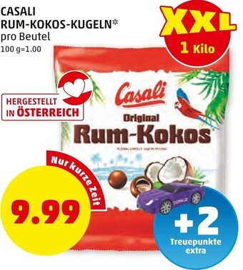 PENNY CASALI RUM-KOKOS-KUGELN* pro Beutel Angebot