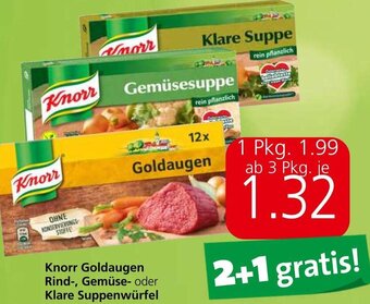 Spar Knorr Goldaugen Rind-, Gemüse- oder Klare Suppenwürfel Angebot