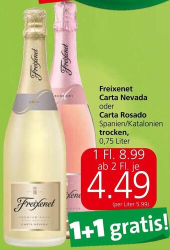 Freixenet Carta Nevada oder Carta Rosado Spanien/Katalonien trocken, 0,75 Liter