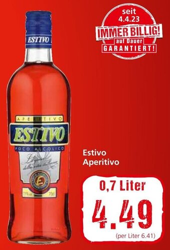 Spar Estivo Aperitivo 0,7 Liter Angebot