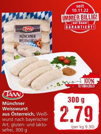 Spar Münchner Weisswurst aus Österreich, 300 g Angebot