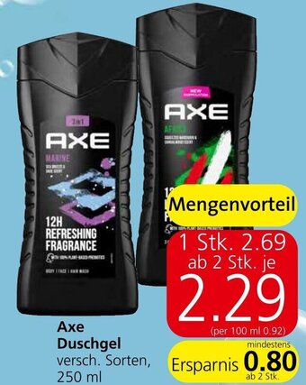 Spar Axe Duschgel versch. Sorten 250 ml Angebot