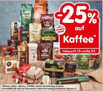 Interspar auf Kaffee Angebot