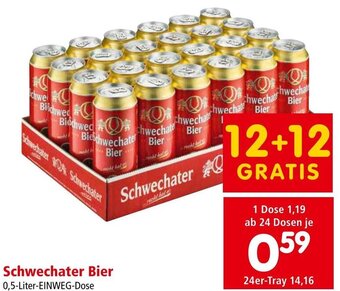 Interspar Schwechater Bier 0,5-Liter-EINWEG-Dose Angebot