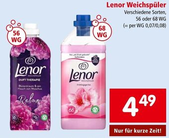 Interspar Lenor Weichspüler 56 oder 68 WG Angebot