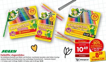 Interspar JOLLY Farbstifte >>Supersticks<< Angebot