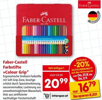 Interspar Faber-Castell Farbstifte >>Colour Grip" Angebot