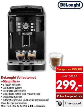 Interspar DeLonghi Vollautomat >>Magnifica<< Angebot