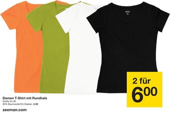 Zeeman Damen T-Shirt mit Rundhals Angebot