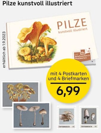 Pilze kunstvoll illustriert