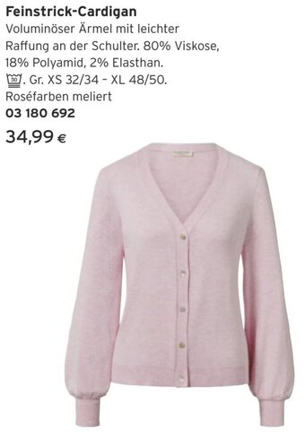 Tchibo Eduscho Feinstrick-Cardigan Angebot