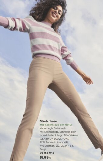 Tchibo Eduscho Stretchhose Mit Fasern aus der Natur Angebot