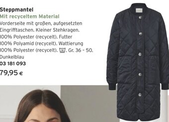 Tchibo Eduscho Steppmantel Mit recyceltem Material Angebot