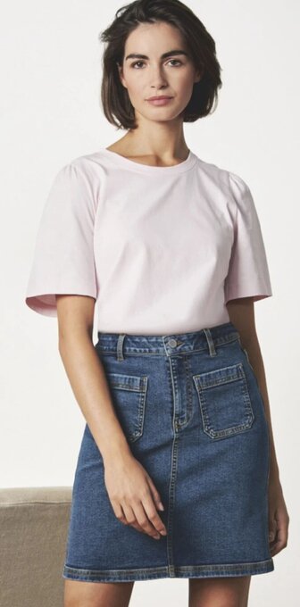 Tchibo Eduscho Shirt mit Raffung Mit Bio-Baumwolle Angebot