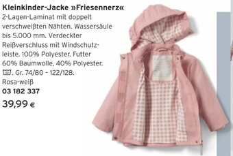 Tchibo Eduscho Kleinkinder-Jacke »Friesennerz<< Angebot