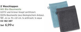 Tchibo Eduscho 2 Waschlappen Mit Bio-Baumwolle Angebot