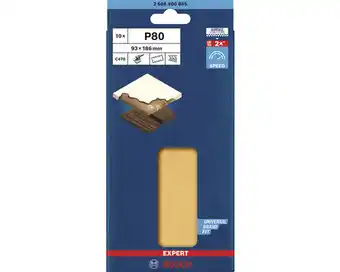 Hornbach Schleifpapier bosch c470, 93x186 mm, k80, expert 10 stk. Angebot