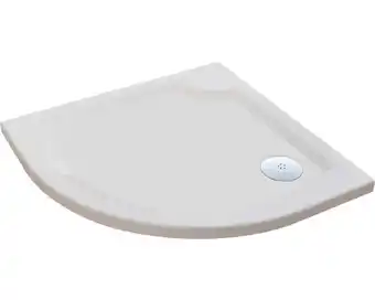 Hornbach Viertelkreis-duschwanne sanotechnik dita 100x100x3 cm weiß Angebot