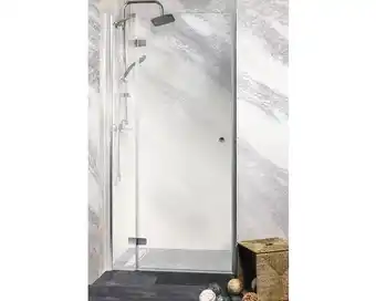 Hornbach Schwingtür für nische und seitenwand sanotechnik sanoflex symphony m12120l 1150x1950 mm anschlag links echtglas klar hell chr Angebot