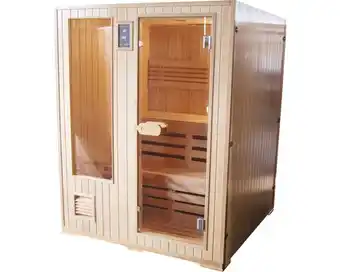 Hornbach Finnische sauna sanotechnik helsinki inkl. 4.5 kw ofen u.integr.steuerung mit ganzglasfensterfront Angebot