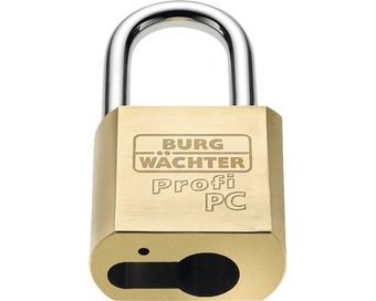 Hornbach Vorhängeschloss burg wächter profi 116 pc 50 50 mm messing Angebot