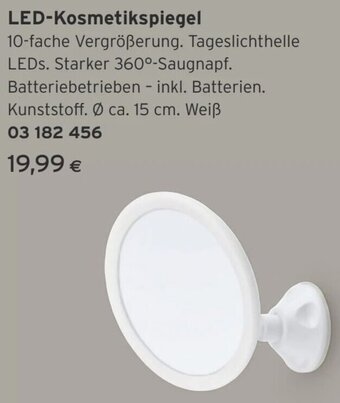 Tchibo Eduscho LED-Kosmetikspiegel Angebot