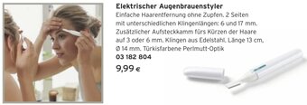 Tchibo Eduscho Elektrischer Augenbrauenstyler Angebot
